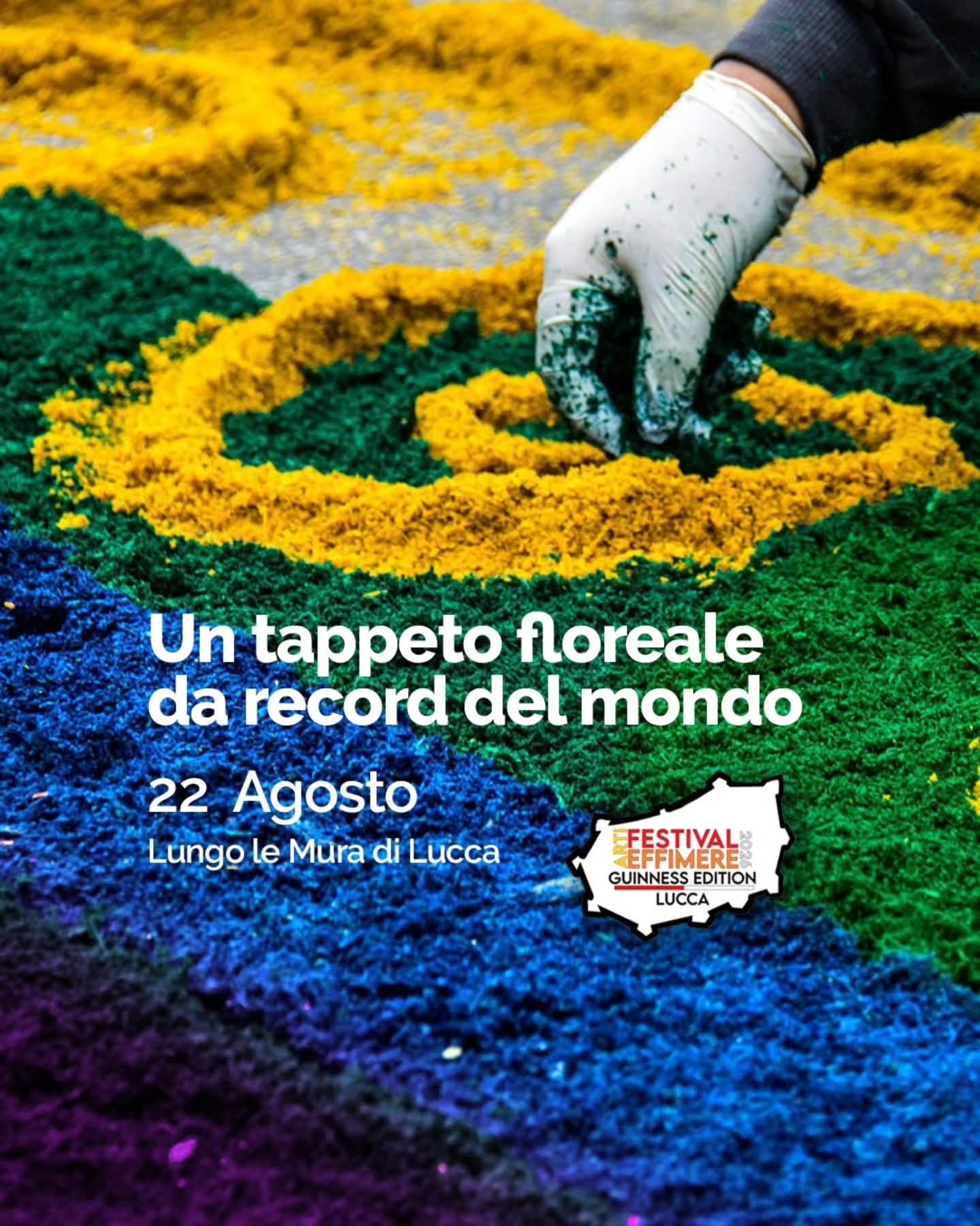 Calabria protagonista al Festival Arti Effimere di Lucca con l\'Infiorata di Taurianova